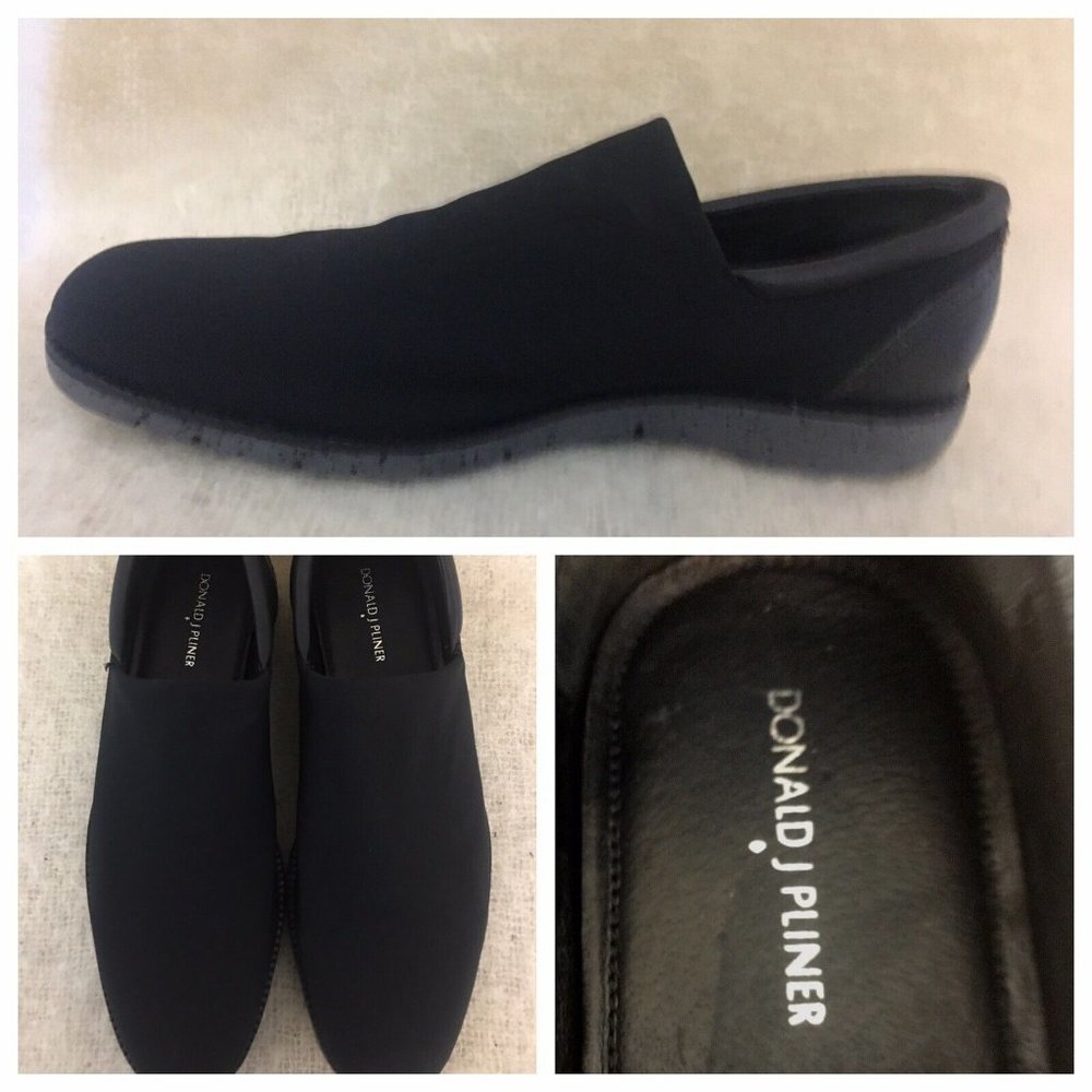 Donald J Pliner EDELL-D Crepe Elastic Loafers / Casual Men’s Size 10.5 Black